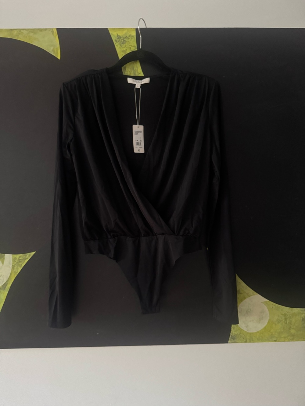 Favorite Daughter  Women's Black Long-Sleeve Bodysuit